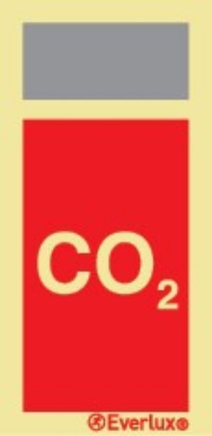 Supplementary sign CO2 - 75 x150 mm  - 2019